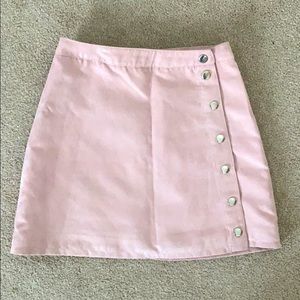 Velvet pink skirt